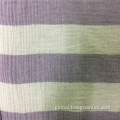 100% Double Cotton Gauze Yarn Dyed Stripe Textile